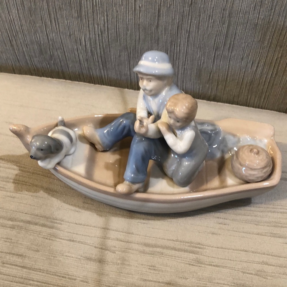 "PAUL SEBASTIAN" Father's Day Figurine in a boat